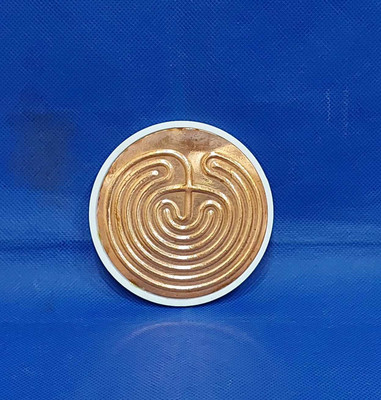 VSP VASTU SAMADHAN VSP VASTU SAMADHAN - 5 Vastu Labyrinth Yantra, Create Energy Field & Protect You Copper Yantra(Pack of 1)