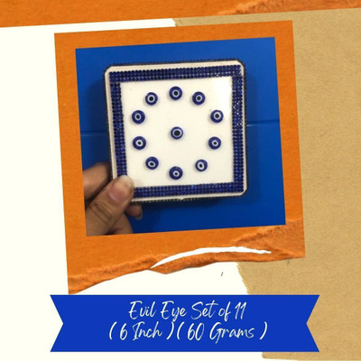VSP VASTU SAMADHAN VSP VASTU SAMADHAN - 92 EVIL EYE SET OF 11 Stones & Gemstone Fiber Yantra(Pack of 1)