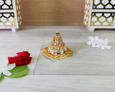 DARIDRA BHANJAN Multicolor Meru Yanta Pyramid for Wealth, Prosperity, Success Brass Yantra(Pack of 1)