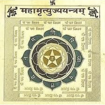 The Himalayan Collections Brass- Mantra Siddha Shri Maha Mrityunjaya Shiv Puja Yantram Brass Yantra(Pack of 1)