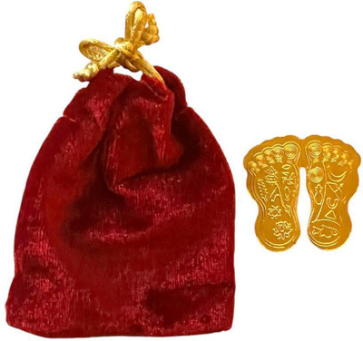Dreamads Laxmi Maa Charan Paduka with potli PO1 Brass Yantra(Pack of 1)