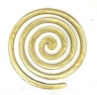 VastuRemedies Brass-Round-Helix-6inch Brass Yantra(Pack of 1)