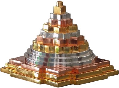 DARIDRA BHANJAN Maha Meru Shree Yantra, Panchdhatu Meru Shree Yantra for Puja Brass Yantra(Pack of 1)