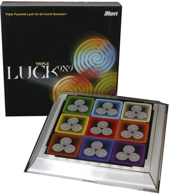 JITEN LUCK 9X9 PYRAMID BY RAJAURYA ENTERPRISES (ENHANCES LUCK & FORTUNE) Plastic Yantra(Pack of 1)