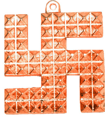 AFH Swastik Pyramid Astadhatu Brass Yantra(Pack of 1)