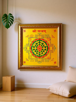 dorvik collections Shree Yantra Sri / Shri Yantra Plated Yantra(Pack of 1)