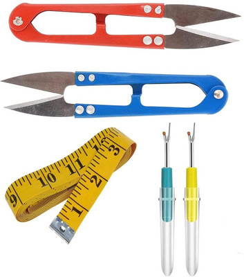 DIGSMORDEN 2 PS Seam Ripper Stitch Unpicker Sewing+ 2 PS Thread Cutter +1 PS Measuring Tape Manual Yarn Winder DIGSMORDEN 2 PS Seam Ripper Stitch Unpicker Sewing+ 2 PS Thread Cutter +1 PS Measuring Tape Manual Yarn Winder