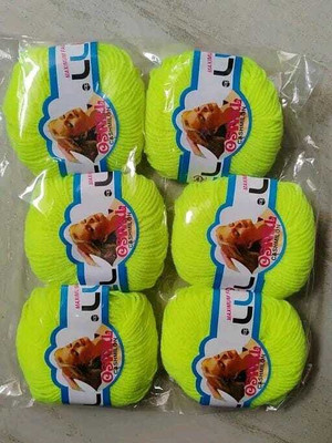 OSWAL 6PCS ANTIC YELLOW PEDA 25GM Manual Yarn Winder