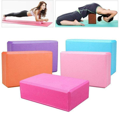 SeaRegal EVA Yoga Support Lightweight Odour Resistant Yoga Blocks(Maroon Pack of 2)