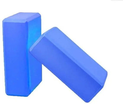 Tanujaparmar High Density Yoga Block Bricks - Support for Poses & Meditation Set Yoga Blocks(Blue Pack of 2)