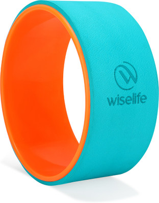 Wiselife Yoga Wheel For Men & Women | Big Circle Wheel for Abs,Home Training,Massage- Yoga Blocks(Blue, Orange Pack of 1)