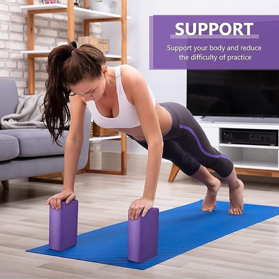 Gabani fashion High Density EVA Block/Brick|Set Yoga Blocks(Multicolor Pack of 1)