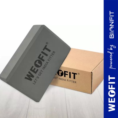 WErFIT Yoga Blocks Pack of 2,High Density EVA Foam Yoga Exercise Bricks, Eco Friendly Yoga Blocks(Grey Pack of 2)