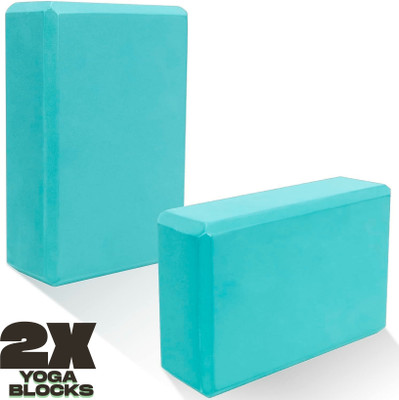 MAPACHE Yoga Foam Brick for Stretching, Balance & Support in Yoga, Pilates & Fitness Yoga Blocks(Green Pack of 2)