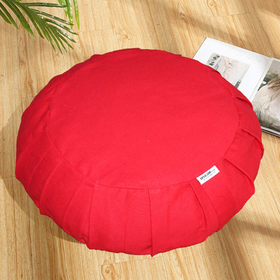 Oscar Home Zafu Meditation Cushion Round Yoga Pillow; having fill of premium quality Yoga Blocks(Red Pack of 1)