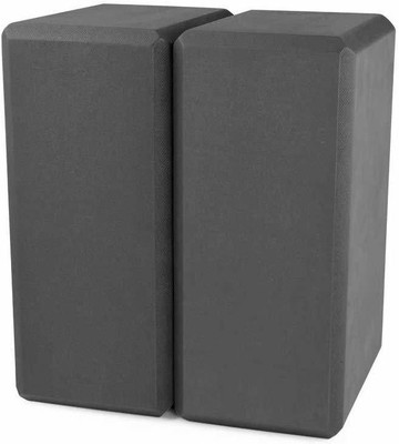 IRIS 2pcs Yoga Block, EVA Foaming Bricks Yoga Blocks(Black Pack of 2)