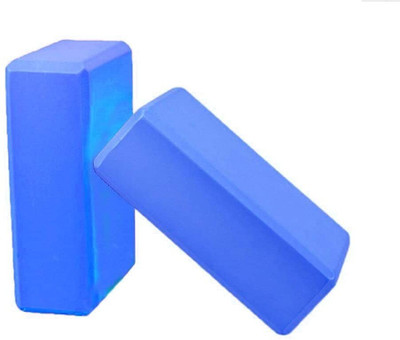 LEKORED Yoga Block Bricks Set of 2 Yoga Blocks(Blue Pack of 2)