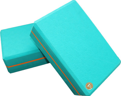 The Yogis High Density Foam Yoga Block Brick {Set of 2} Large Size Yoga Blocks(Blue Pack of 2)