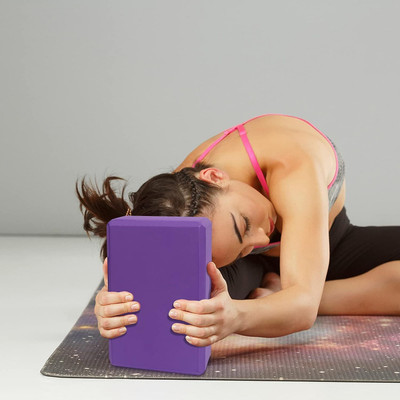 JOVINENTERPRISE 1 Yoga Blocks, Smooth Foam Surface Yoga, Meditation, Advanced Foam Block Yoga Blocks(Multicolor Pack of 1)