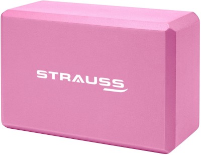 Strauss Yoga Block | Yoga Brick | Yoga Accessories Yoga Blocks(Pink Pack of 1)