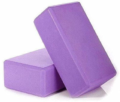 DHAVJ Non Toxic Anti Skid Yoga Brick Block for Improve Strength Yoga Blocks(Multicolor Pack of 1)