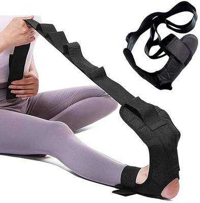 SHREVI IMPEX Yoga Strap for Stretching Cotton Yoga Strap(Black)