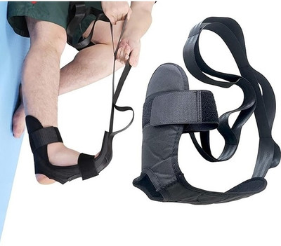 TAPAHPRIYAY Yoga Belt Stretching Strap,Stretcher with Loops Stretch Band for Leg and Foot Nylon Yoga Strap(Black)