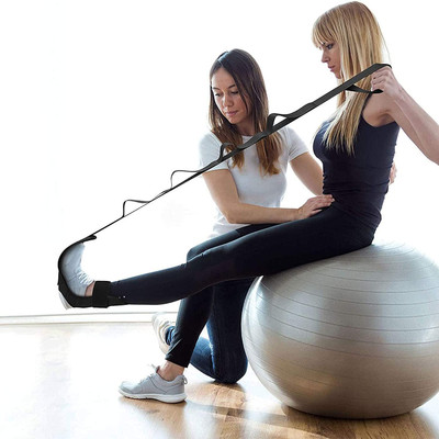 nikkitrader Yoga Stretching Strap FOR LEG Nylon Yoga Strap(Black)