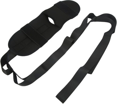 nikkitrader Foot Stretcher Calf Yoga Ligament Stretching Strap Nylon Yoga Strap(Black)