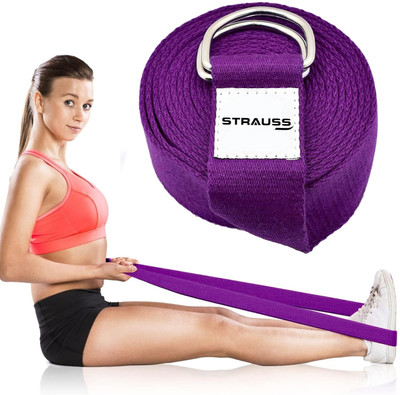 Strauss Yoga Belt| Yoga Strap Cotton Yoga Strap(Purple)