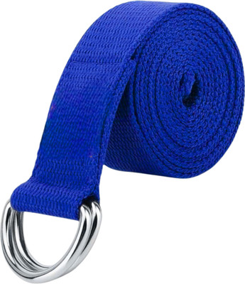 Shopeleven Premium Cotton Yoga Strap for Exercise & Stretching Belt for Men & Women Cotton Yoga Strap(Blue)
