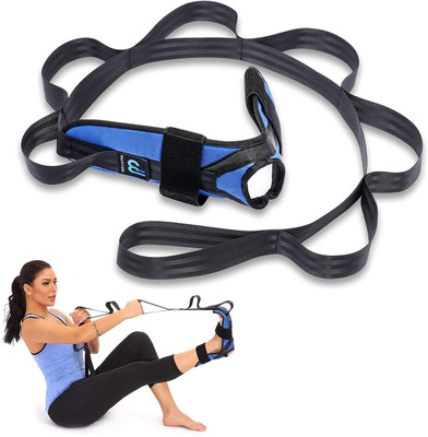 Fitcozi Stretcher Strap for Stretching, Yoga Bands for Yoga Exercise Polyester Yoga Strap(Blue)