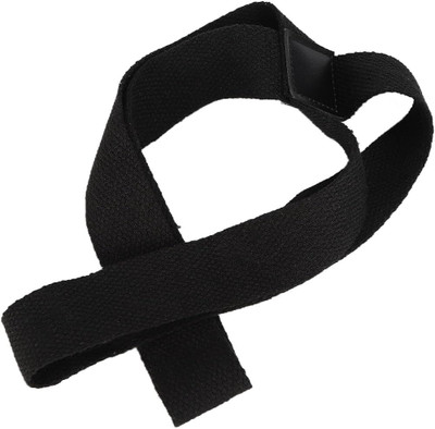 Fitcozi Extra exercise for Workout Yoga Fitness with Yoga Srap 8 Shape Cotton Yoga Strap(Black)