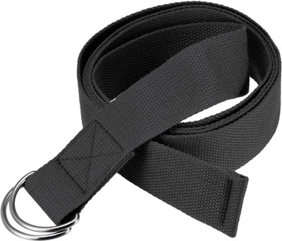 Reznor RZYOGASTRAP01 Yoga Strap & Stretching Belt Cotton Yoga Strap(Black)