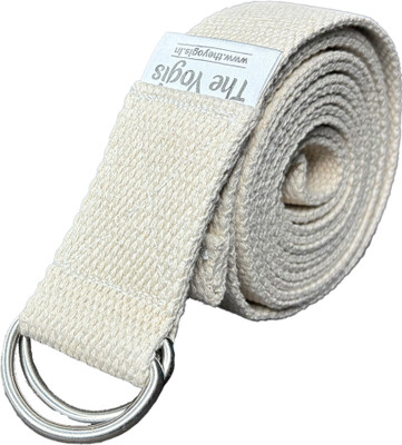 The Yogis Yoga Belt Cotton Yoga Strap(White)