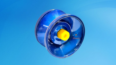 Shivsoft Suspended Wind Spinner(Blue)