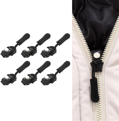 mil9us 3Pcs Zipper, Upgraded Zipper Pull, Premium Pull Replacement Zipper with Cord Zipper Pull