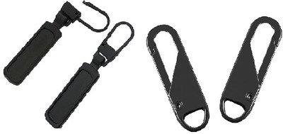 MOREL Mesh Fixer Zipper Tab 2PC and 2PC Small Holes Zipper (PACK OF 2) COMBO Zipper Pull