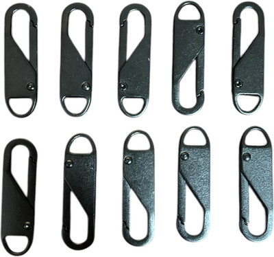 MOREL Replacement Metal Zipper Handle Mesh Fixer Zipper (PACK OF 10) Zipper Pull