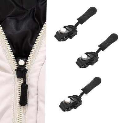 avnish Zipper Repair Replacement Plastic Instant Zipper Sliders Pull for Sliding Teeth Zipper Pull