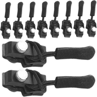 HVG TRADERS Universal Zipper Repair Kit for Jackets Black Plastic Open-ended Zipper