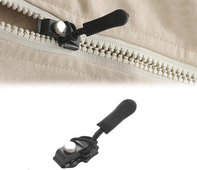 VRUTI Zipper Repair Kit 1 Black Plastic, Aluminium Two Way Closed-ended Zipper