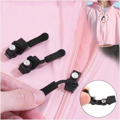 VRUTI Zipper Repair Kit 5 Black Plastic, Aluminium Two Way Closed-ended Zipper
