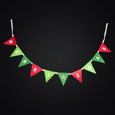 

Lill Pumpkins Multicolord Trangle Bunting Christmas Sack(Pack of 1)