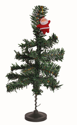 

Indigo Creatives Christmas Xmas Table Top 12 Inch Tree with Mini Santa Claus Decoration # T 101 Angel Figurine Pack of 2