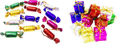 

Priyankish 12 Small Chocolates & 12 Small Gift Box Combo Hanging Ornaments Pack of 24