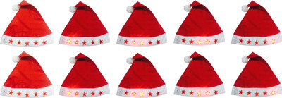 

Priyankish Santa Claus Light Cap Topper Ornaments Pack of 10