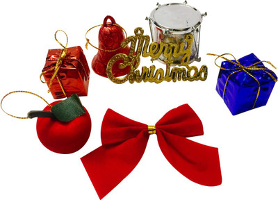 

Priyankish 6 in 1 Merry Christmas Deco pack Hanging Ornaments Pack of 6