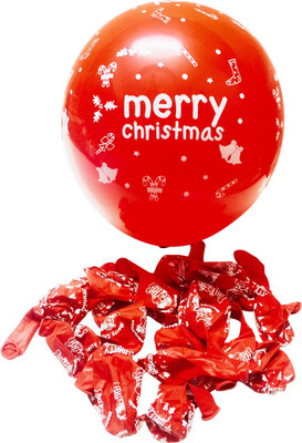

Priyankish 20 Merry Christmas Red Balloon Hanging Ornaments Pack of 20