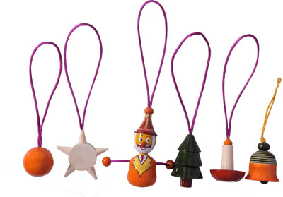 

Anuradha Wooden Decorations Miniature Christmas Tree Pack of 6
